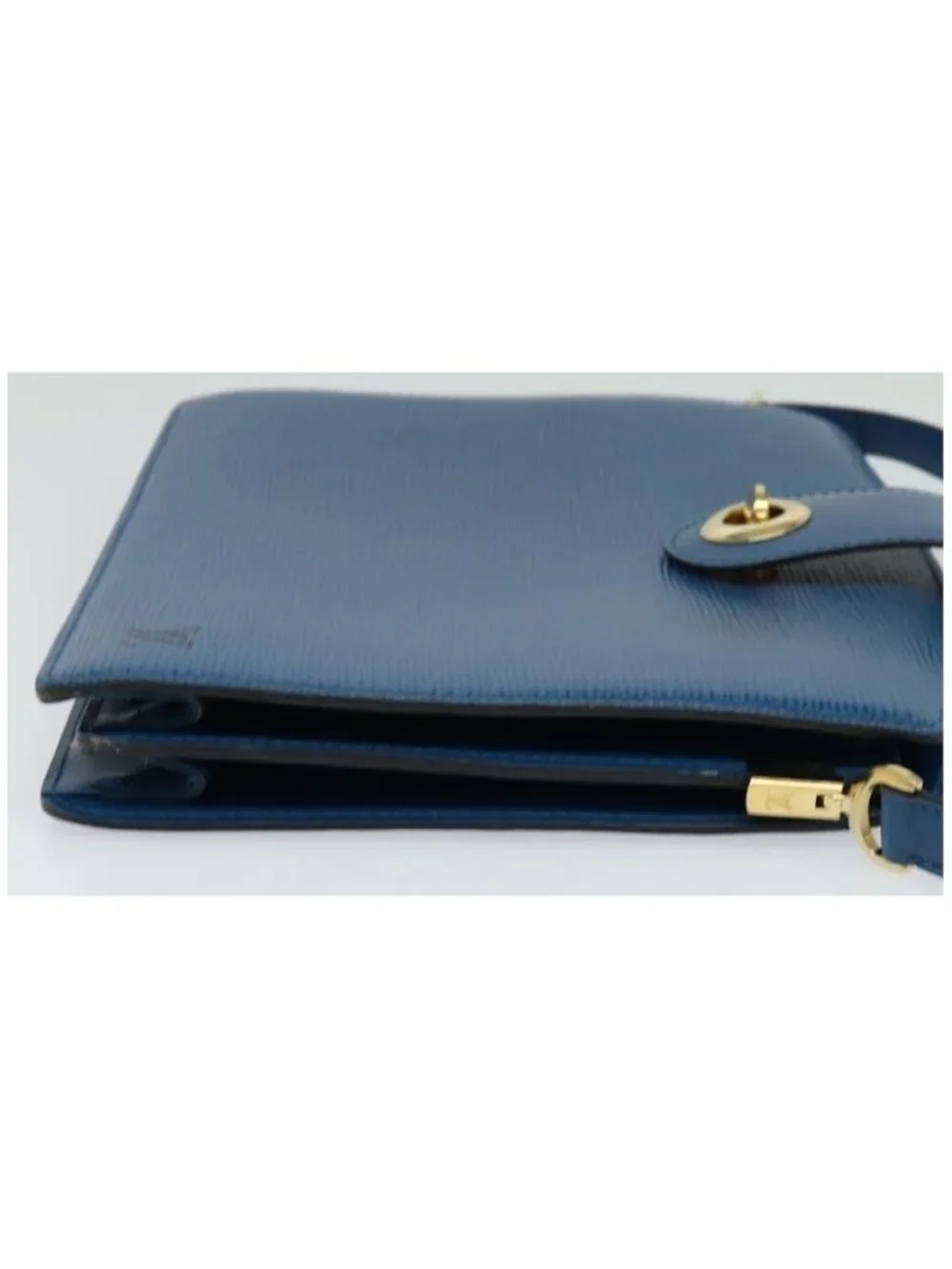 Authentic LOUIS VUITTON Epi Capuchin Shoulder Bag Blue M52345 LV